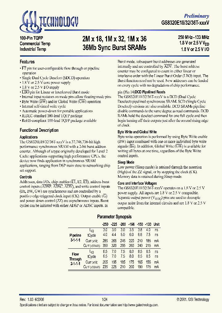 GS8320E18T-V_1178180.PDF Datasheet