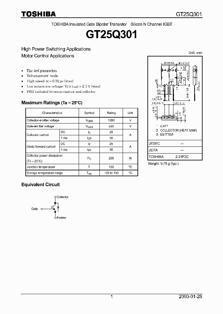 GT25Q301_1246382.PDF Datasheet