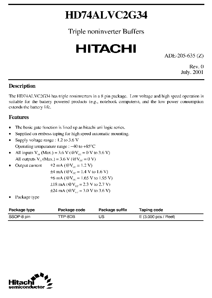 HD74ALVC2G34_1248233.PDF Datasheet