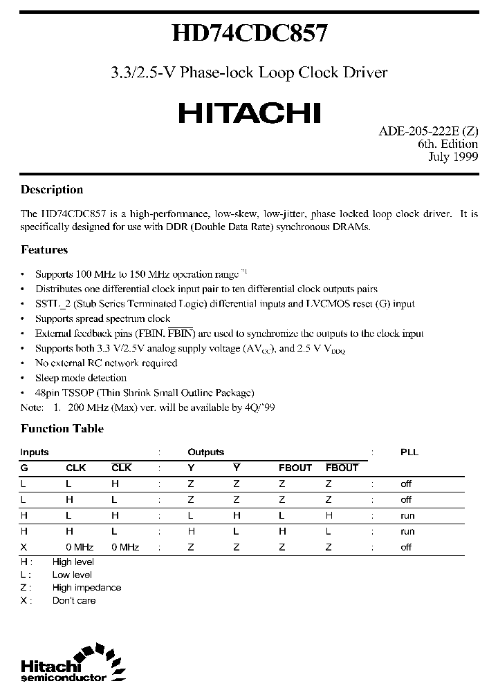 HD74CDC857_1248295.PDF Datasheet