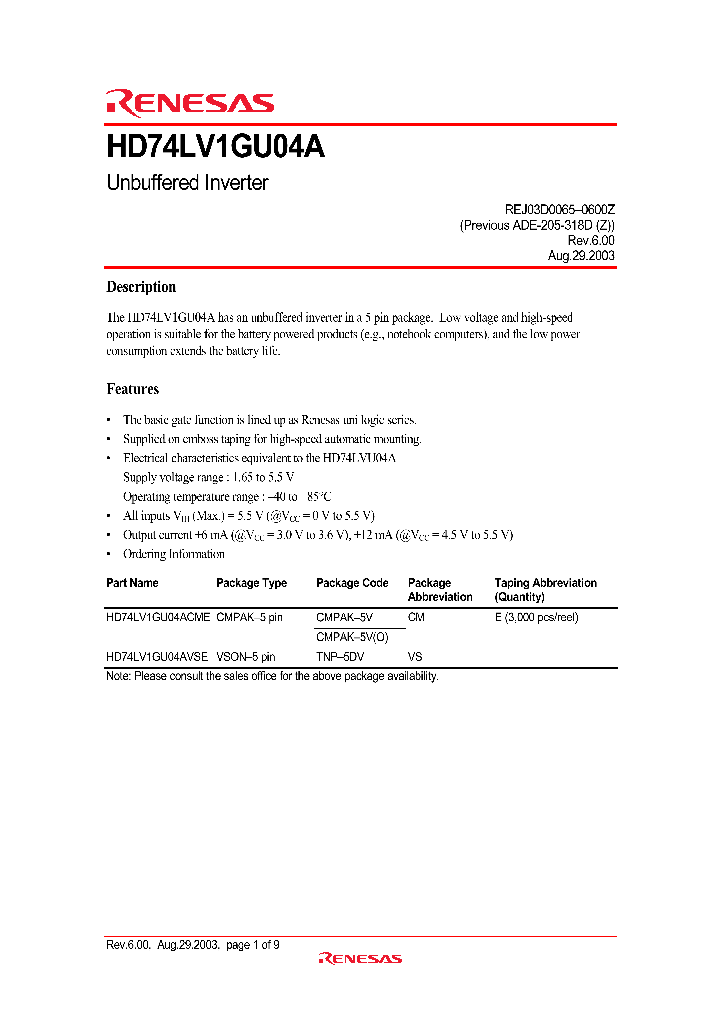 HD74LV1GU04AVSE_1248512.PDF Datasheet