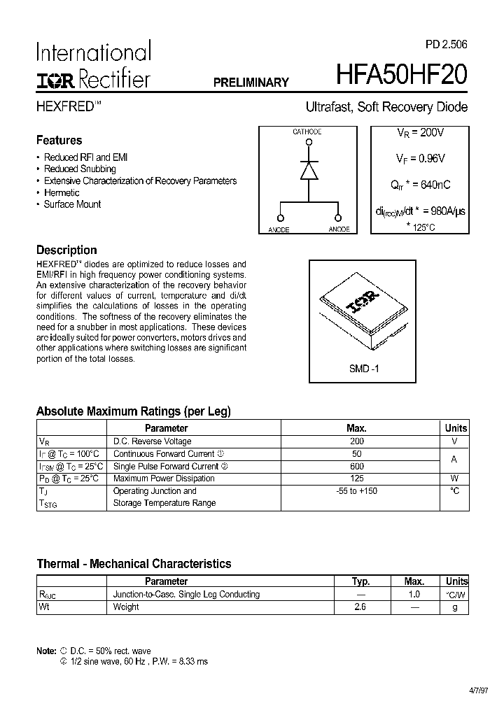 HFA50HF20_1179306.PDF Datasheet