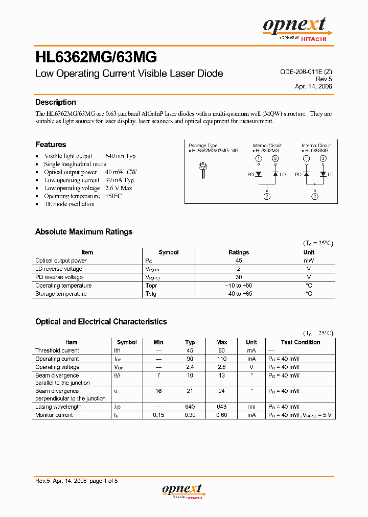 HL6363MG_1250123.PDF Datasheet