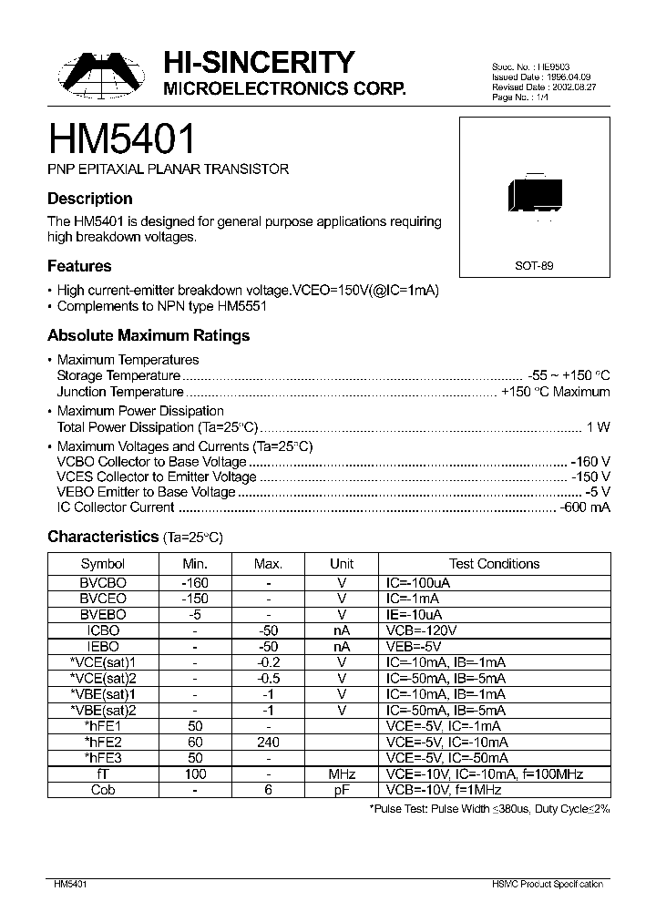 HM5401_1250333.PDF Datasheet