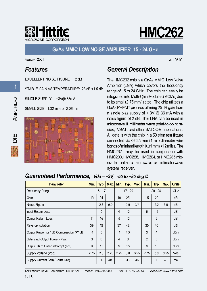 HMC262_898806.PDF Datasheet