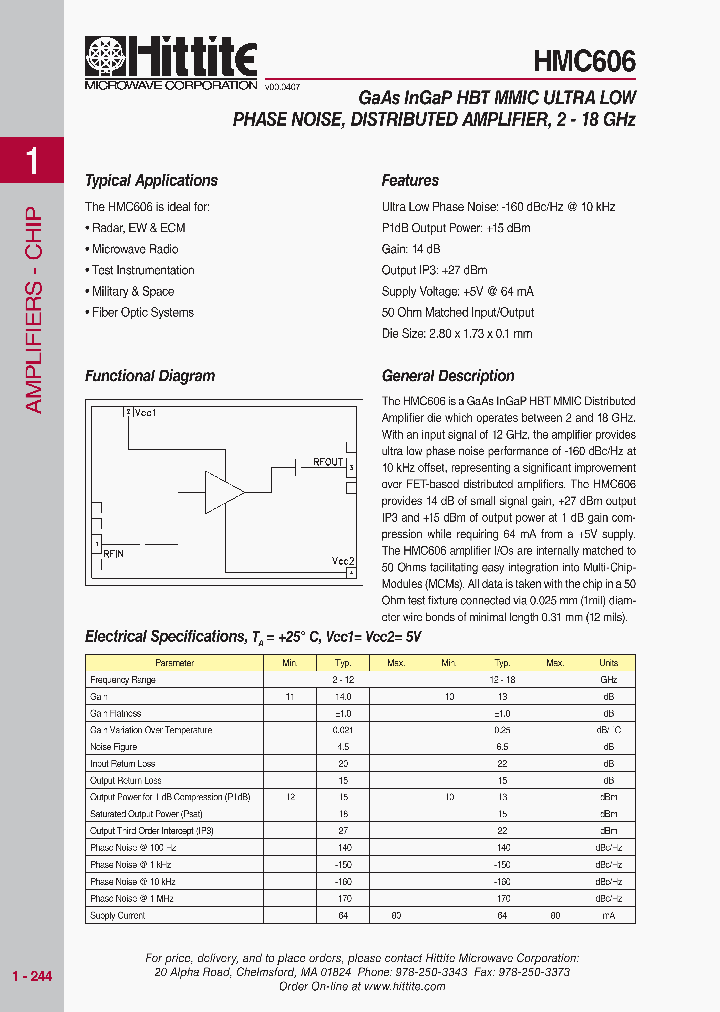 HMC606_1250709.PDF Datasheet