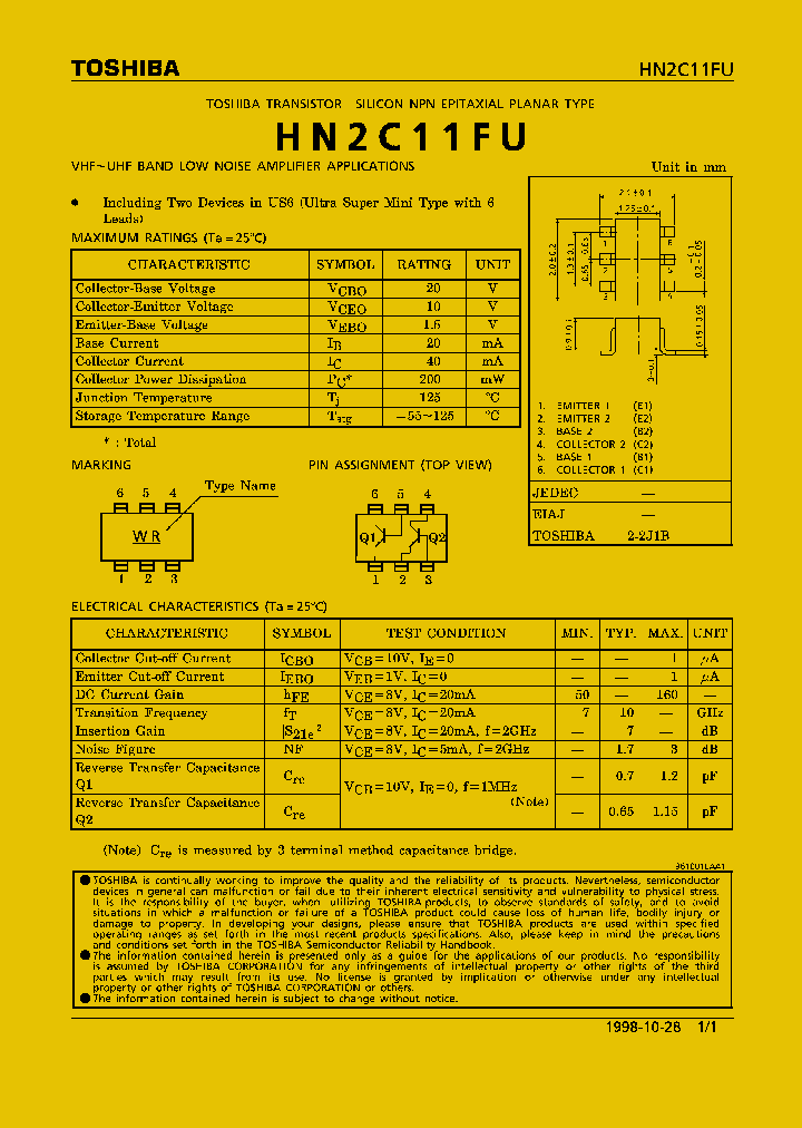 HN2C11FU_1250847.PDF Datasheet