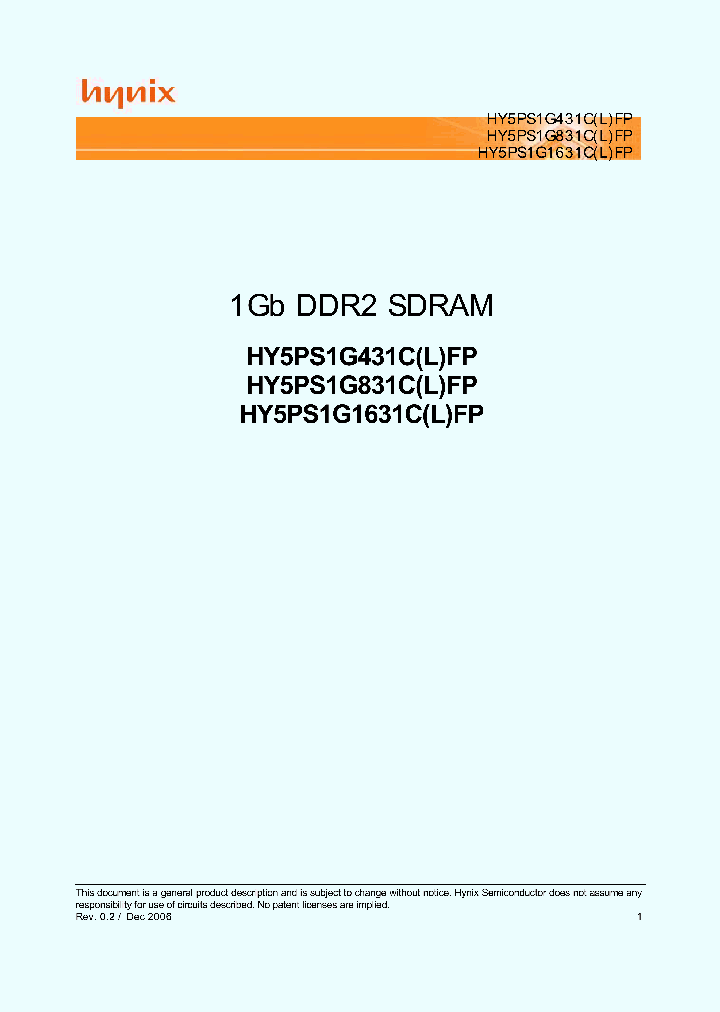 HY5PS1G431CFP_728279.PDF Datasheet