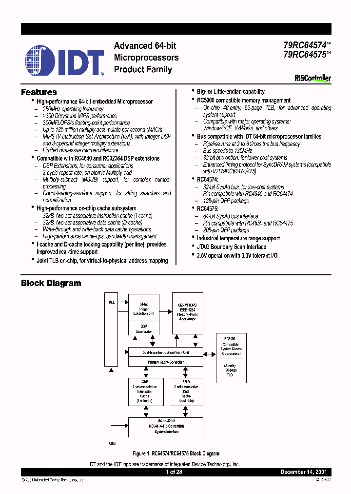IDT79RC64T574-200DP_1055243.PDF Datasheet
