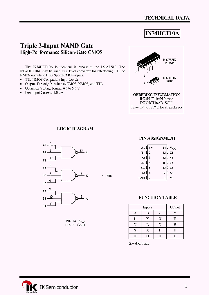 IN74HCT10AN_1254827.PDF Datasheet