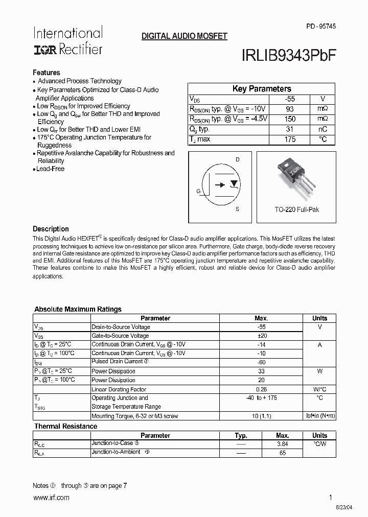 IRLIB9343PBF_1256863.PDF Datasheet