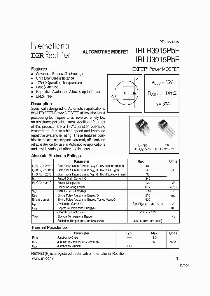 IRLR3915PBF_788745.PDF Datasheet