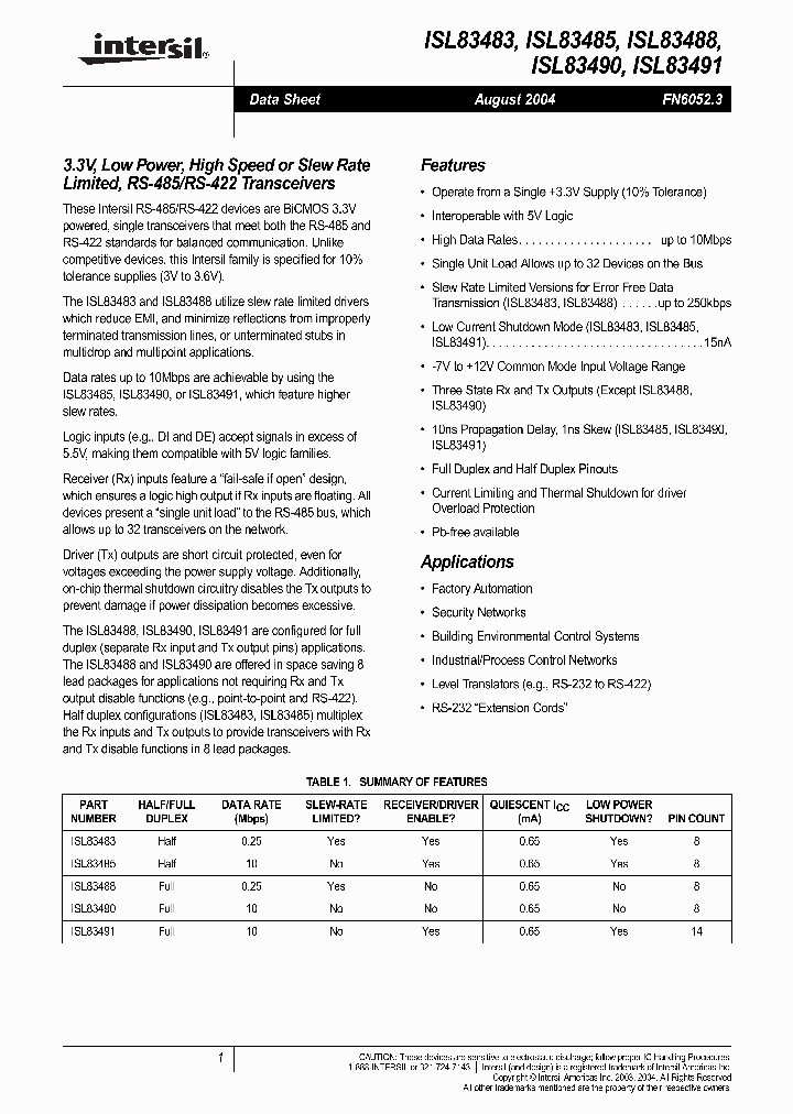 ISL83483IBZ_718967.PDF Datasheet