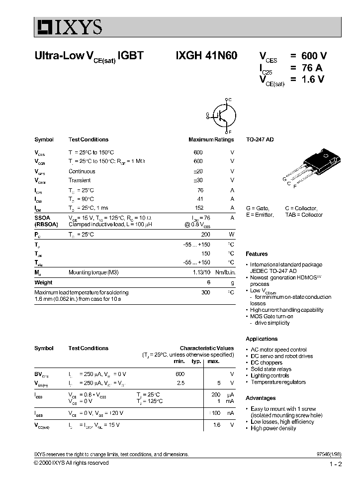 IXGH41N60_1258138.PDF Datasheet