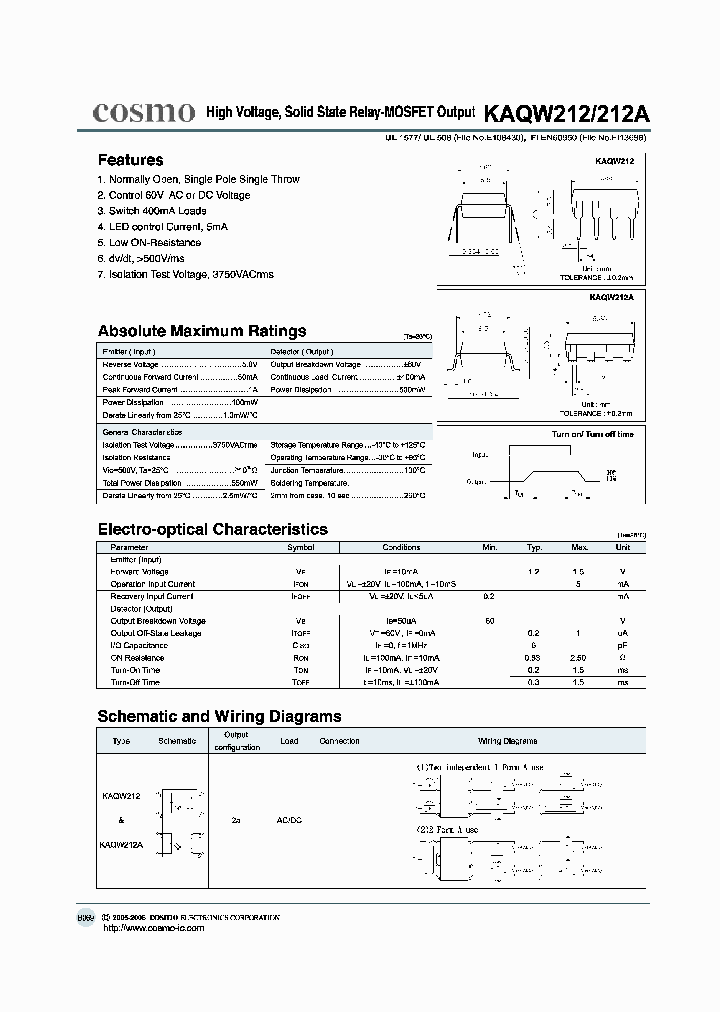 KAQW212_1187934.PDF Datasheet