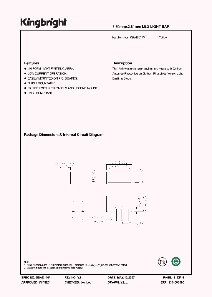 KB2400YW_1259750.PDF Datasheet