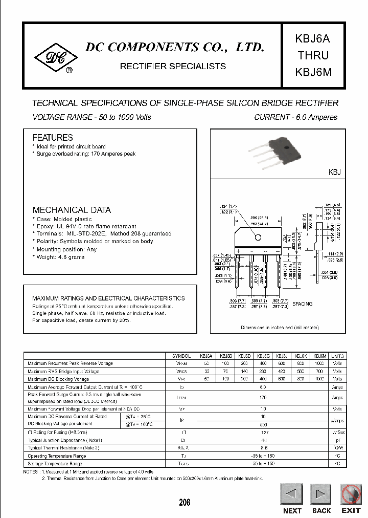 KBJ6M_1259805.PDF Datasheet