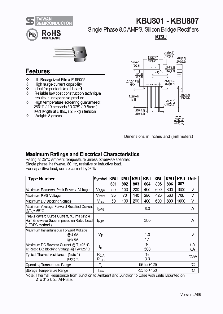 KBU8011_1084572.PDF Datasheet