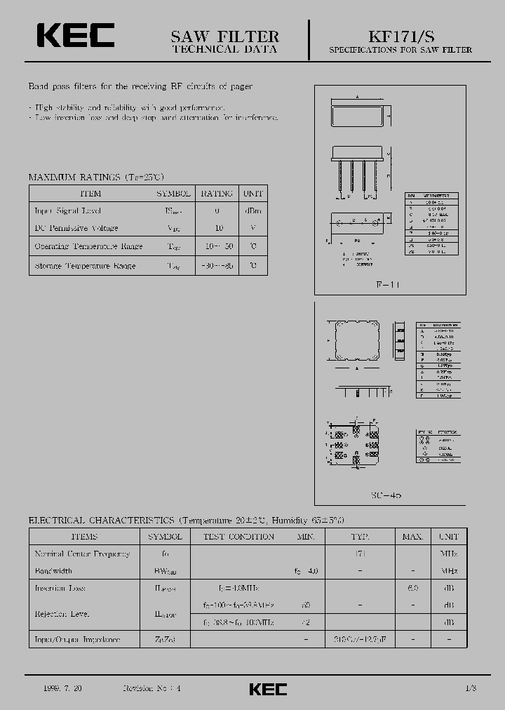 KF171_1178963.PDF Datasheet