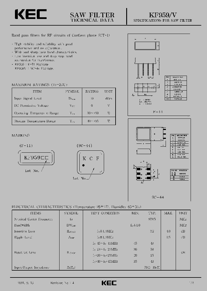 KF959V_1260292.PDF Datasheet