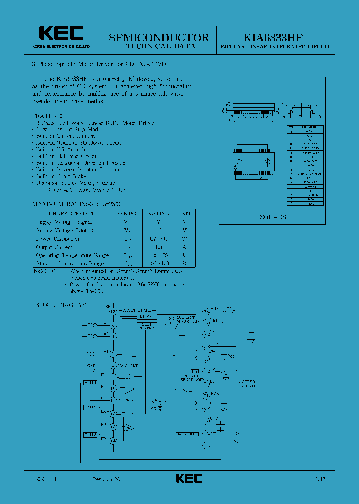 KIA6833HF_1260432.PDF Datasheet