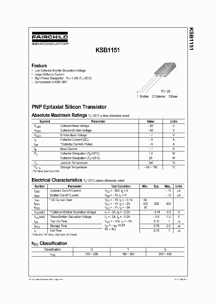 KSB1151_1261117.PDF Datasheet