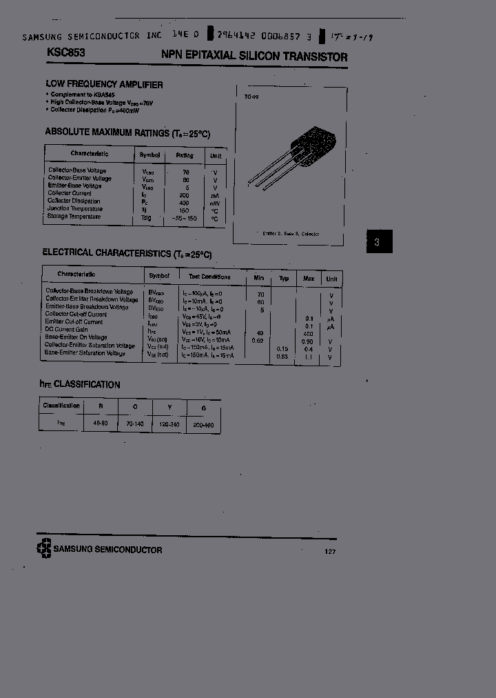 KSC853_1261275.PDF Datasheet