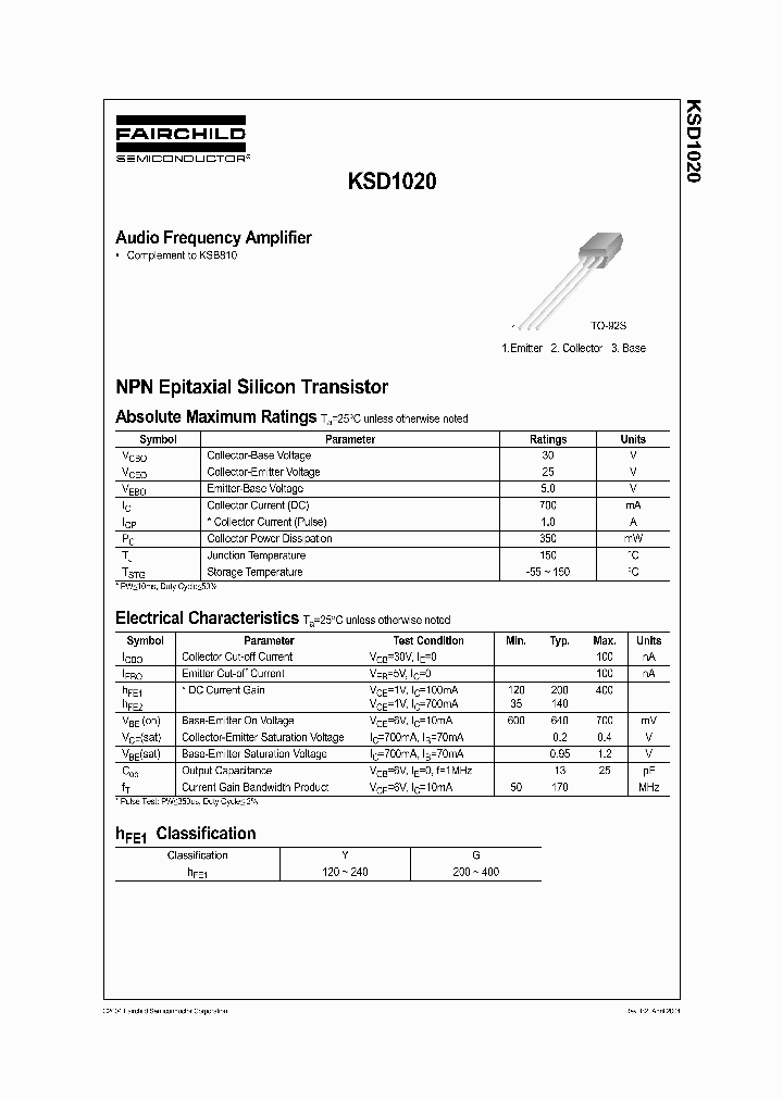 KSD1020_1070140.PDF Datasheet