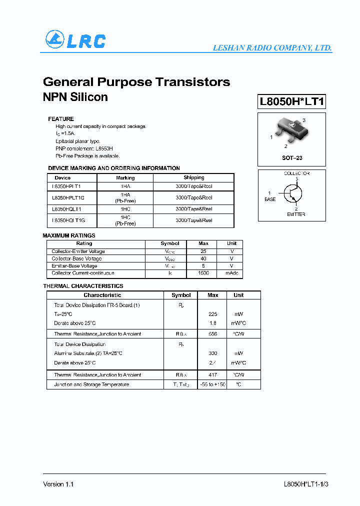 L8050HQLT1G_1262493.PDF Datasheet