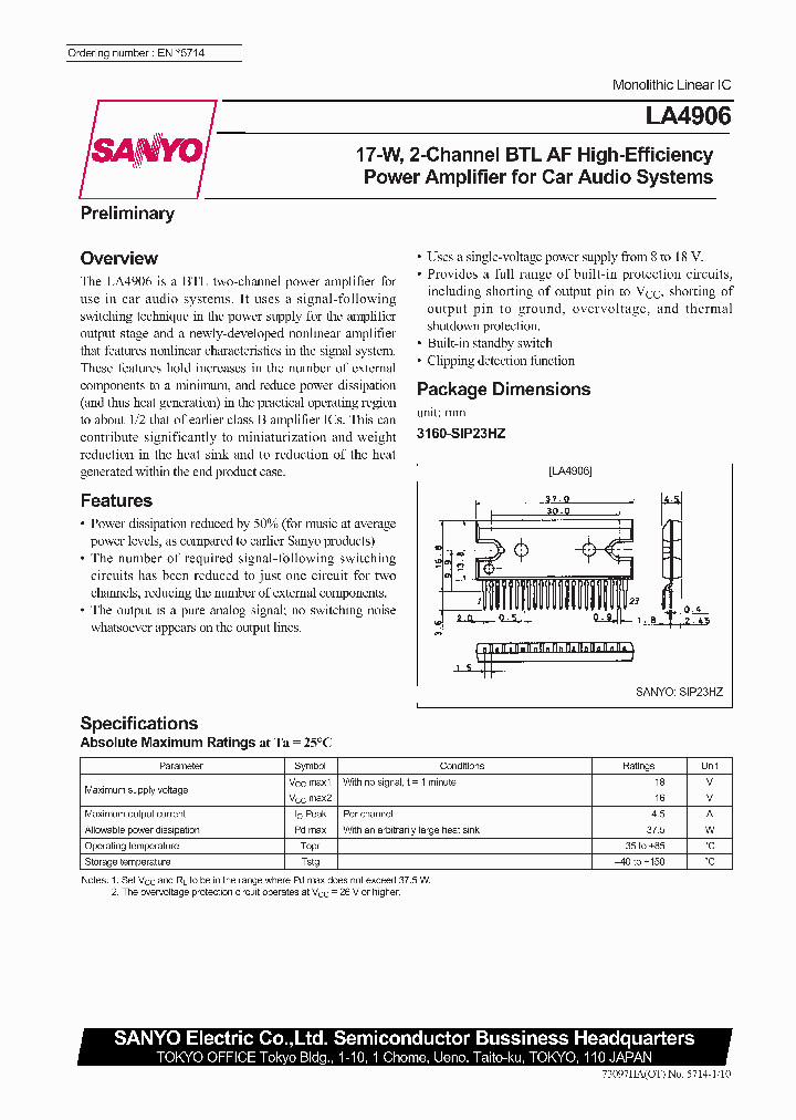 LA4906_1262816.PDF Datasheet