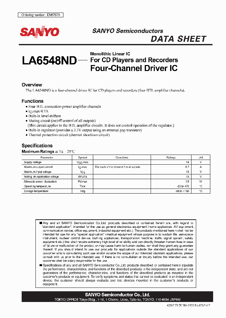 LA6548ND_1156795.PDF Datasheet
