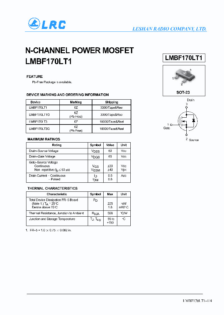 LMBF170LT3G_1266101.PDF Datasheet