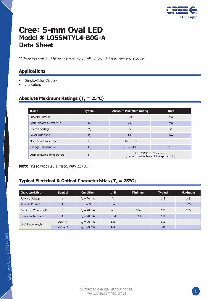 LO5SMTYL4-B0G-A_1266703.PDF Datasheet