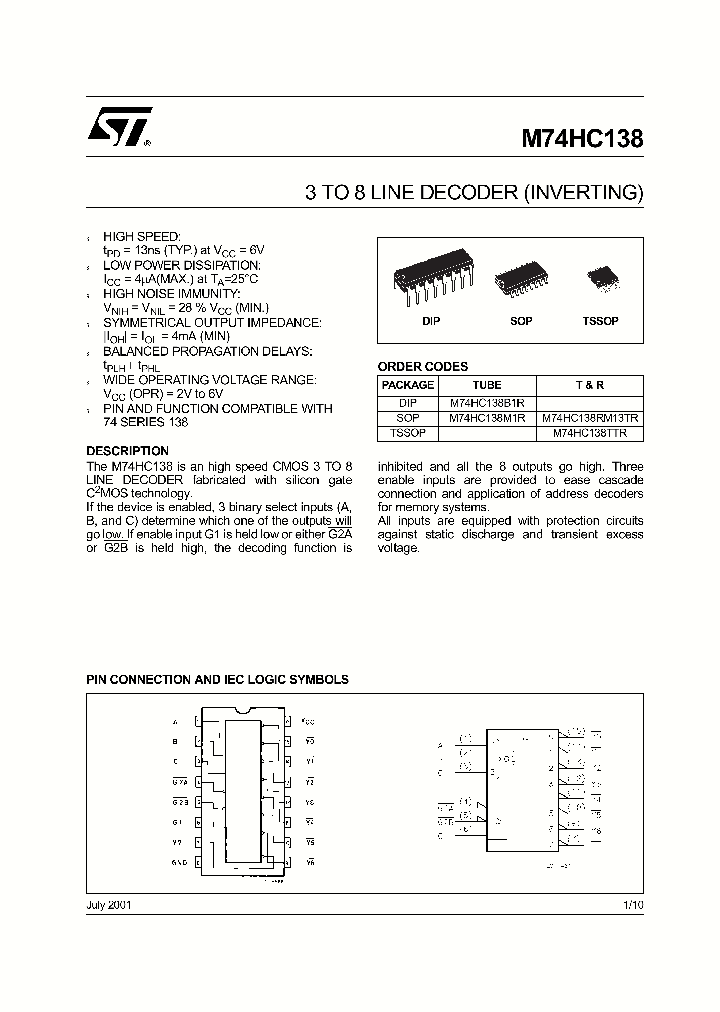 M74HC138TTR_1270711.PDF Datasheet