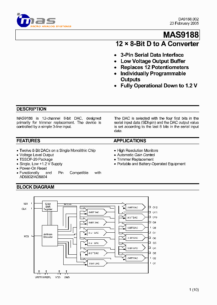 MAS9188_1076748.PDF Datasheet