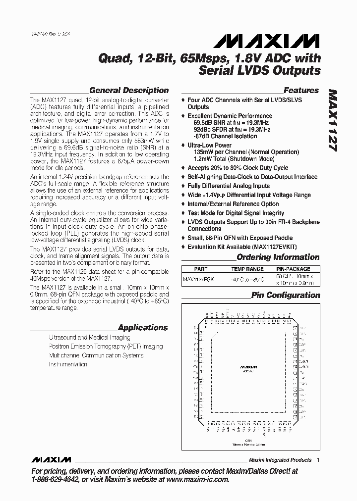 MAX1127EGK_1272224.PDF Datasheet