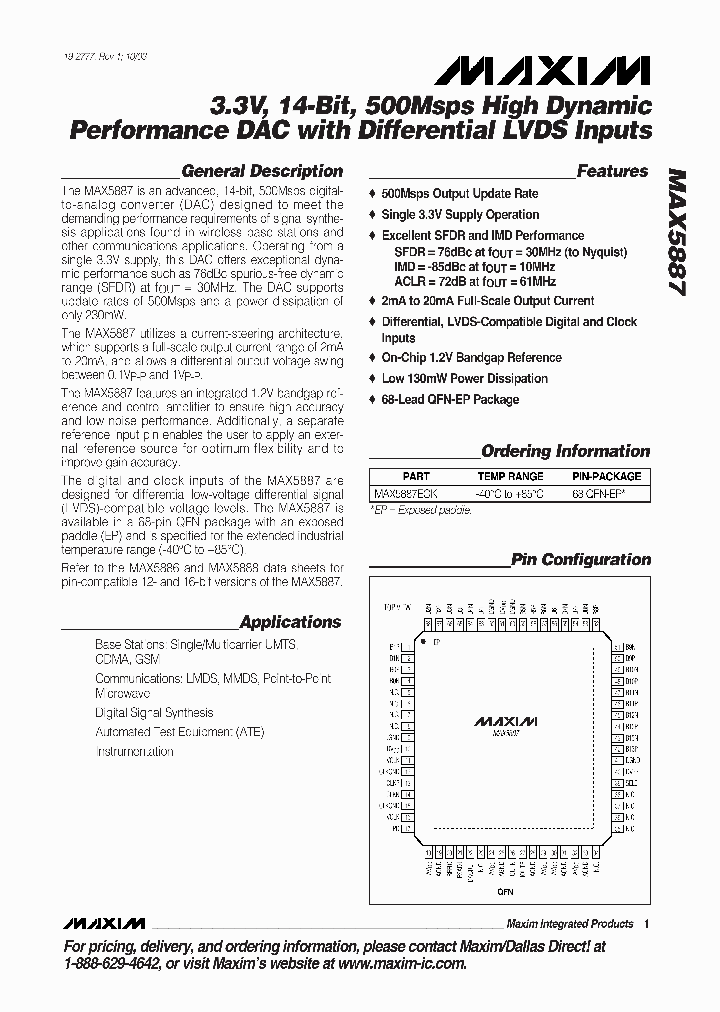 MAX5887EGK_1273651.PDF Datasheet