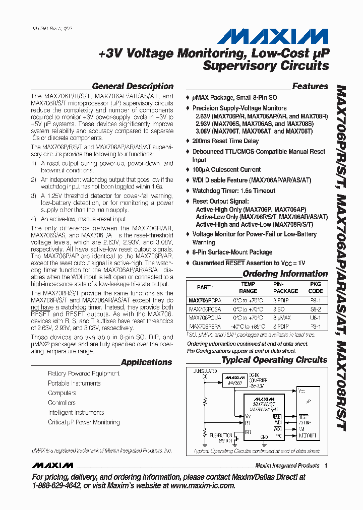 MAX706SEUA_602446.PDF Datasheet