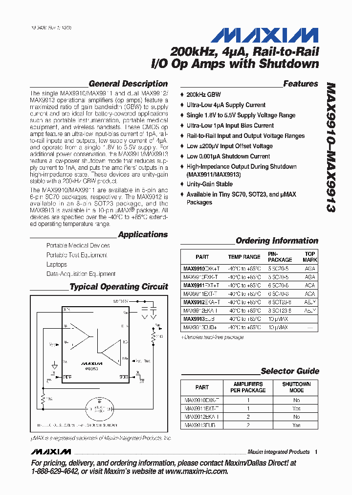 MAX9912_1188044.PDF Datasheet