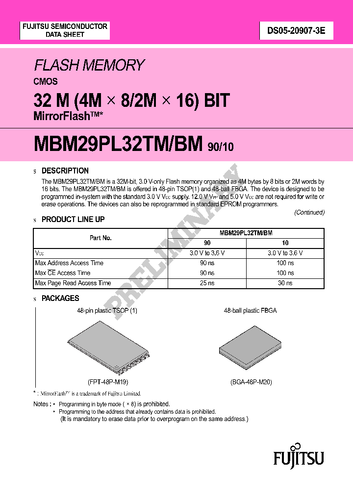 MBM29PL32TM90TN_1274901.PDF Datasheet