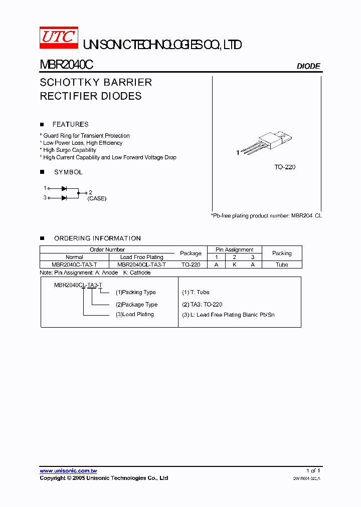 MBR2040C-TA3-T_745990.PDF Datasheet
