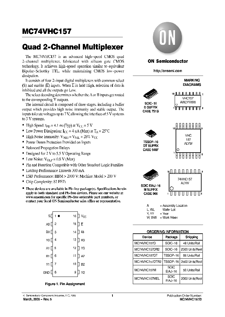 MC74VHC157DR2_750543.PDF Datasheet