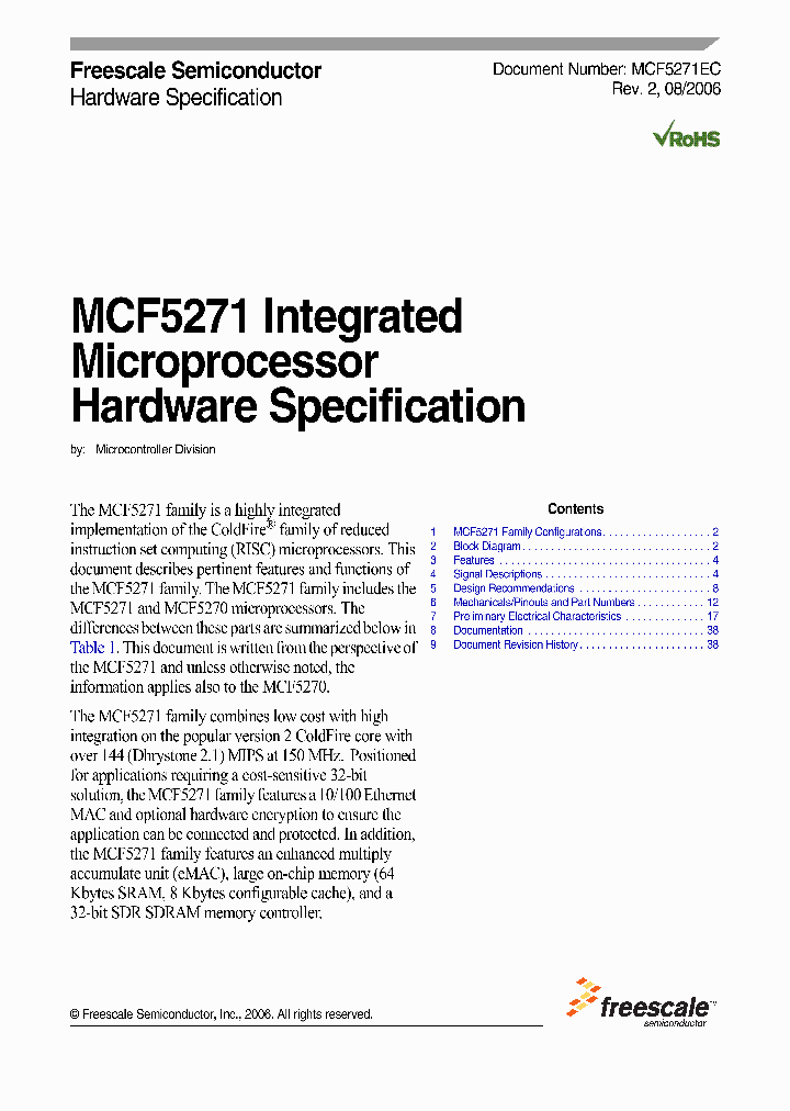 MCF5270AB100_937915.PDF Datasheet