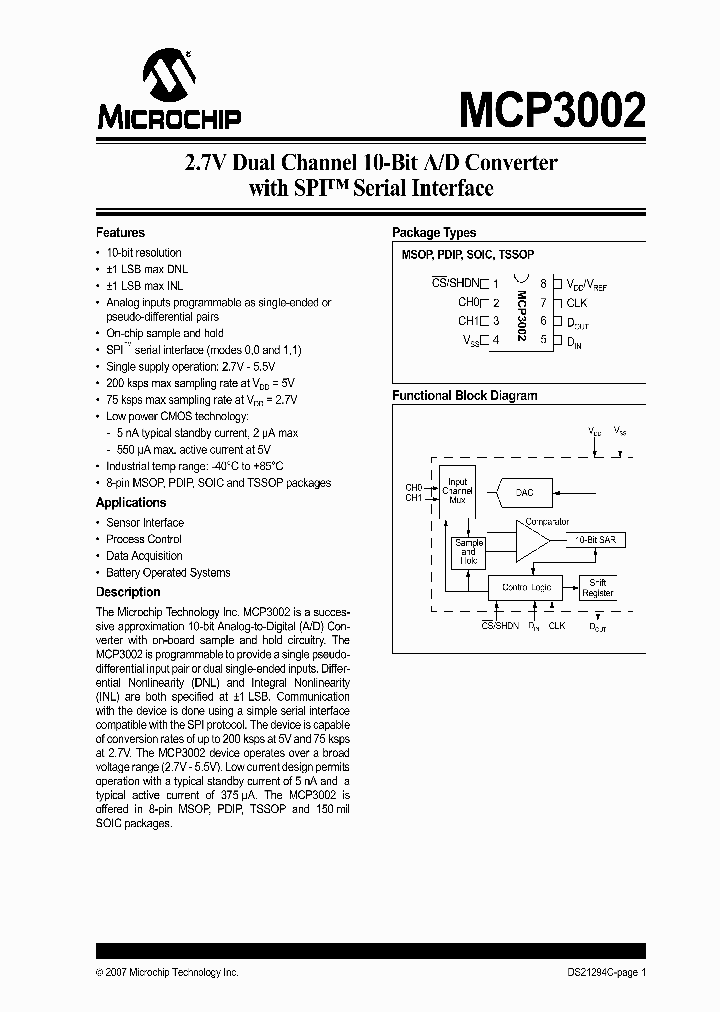 MCP3002-IMS_1174457.PDF Datasheet