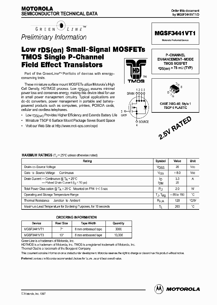 MGSF3441VTD_1278874.PDF Datasheet