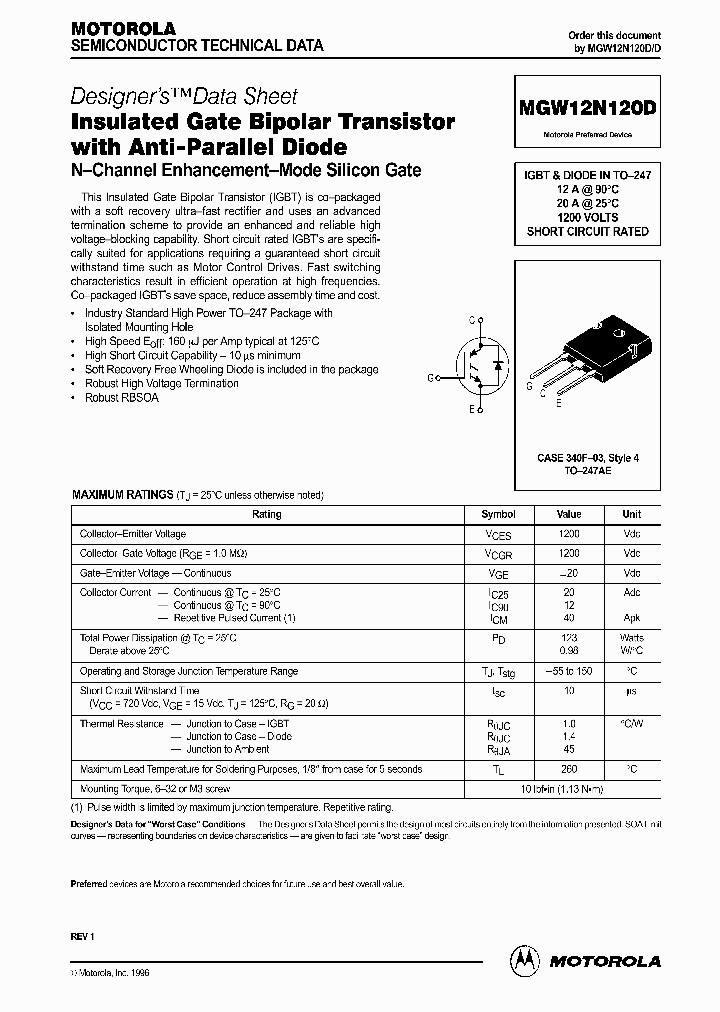 MGW12N120D_1278886.PDF Datasheet