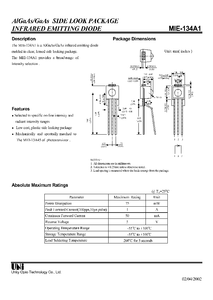 MIE-134A1_1279592.PDF Datasheet