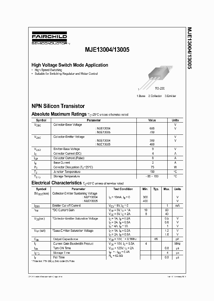 MJE13005_1094669.PDF Datasheet