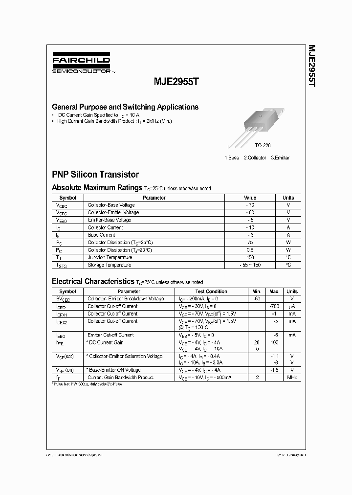 MJE2955T_1279983.PDF Datasheet