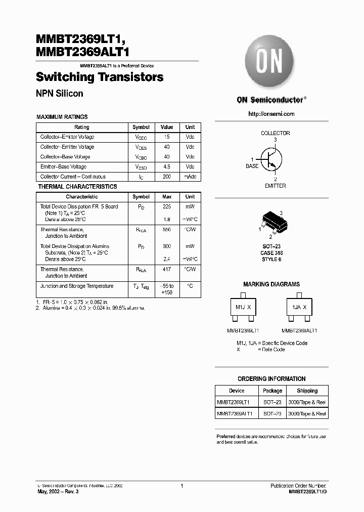 MMBT2369LT1_1281258.PDF Datasheet